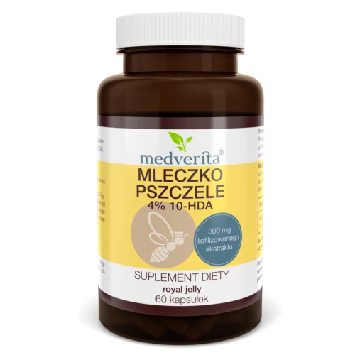 Medverita - Mleczko pszczele 4% 10-HDA - 60 kapsułek